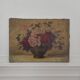 Painting on linen bouquet of flowers