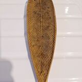 Empty brass leaf pocket