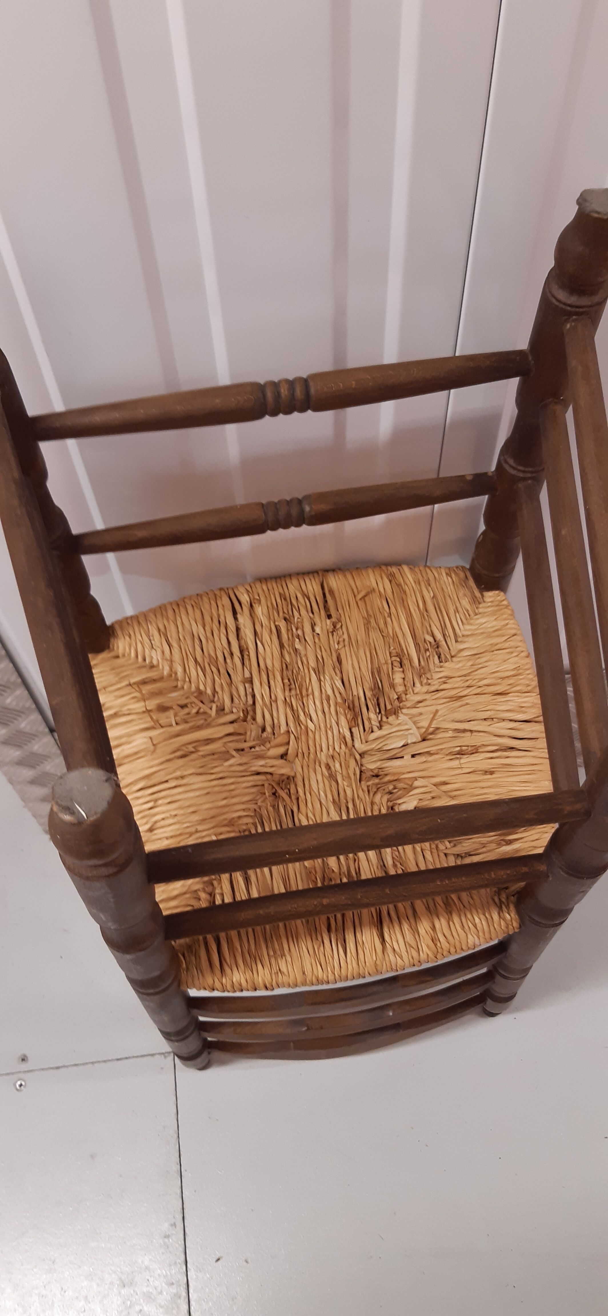 Rustic straw chairs spanish 60s