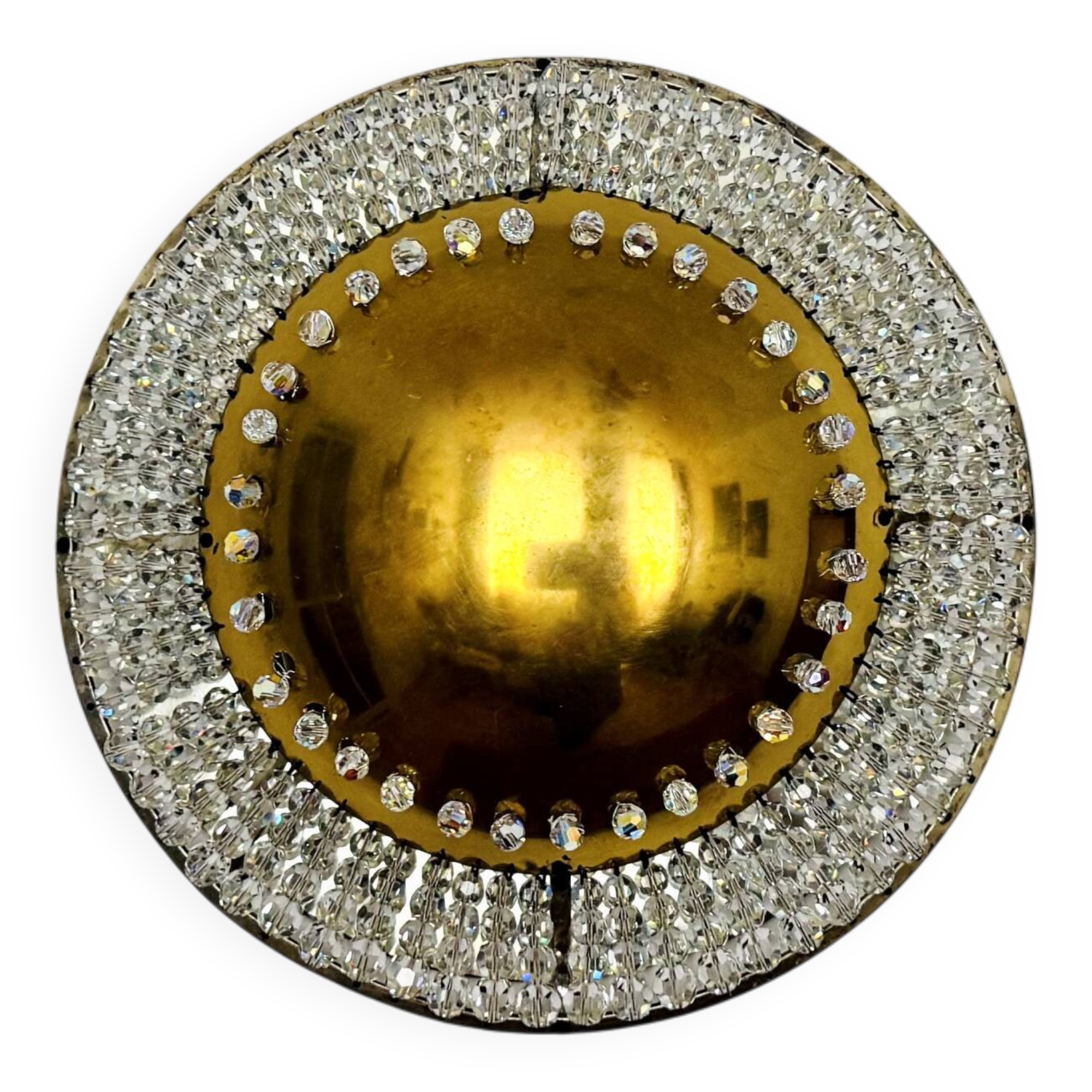 Crystal Glass Wall Lamp or Flush Light