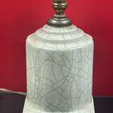 Art Deco cracked ceramic lamp base circa 1930 -