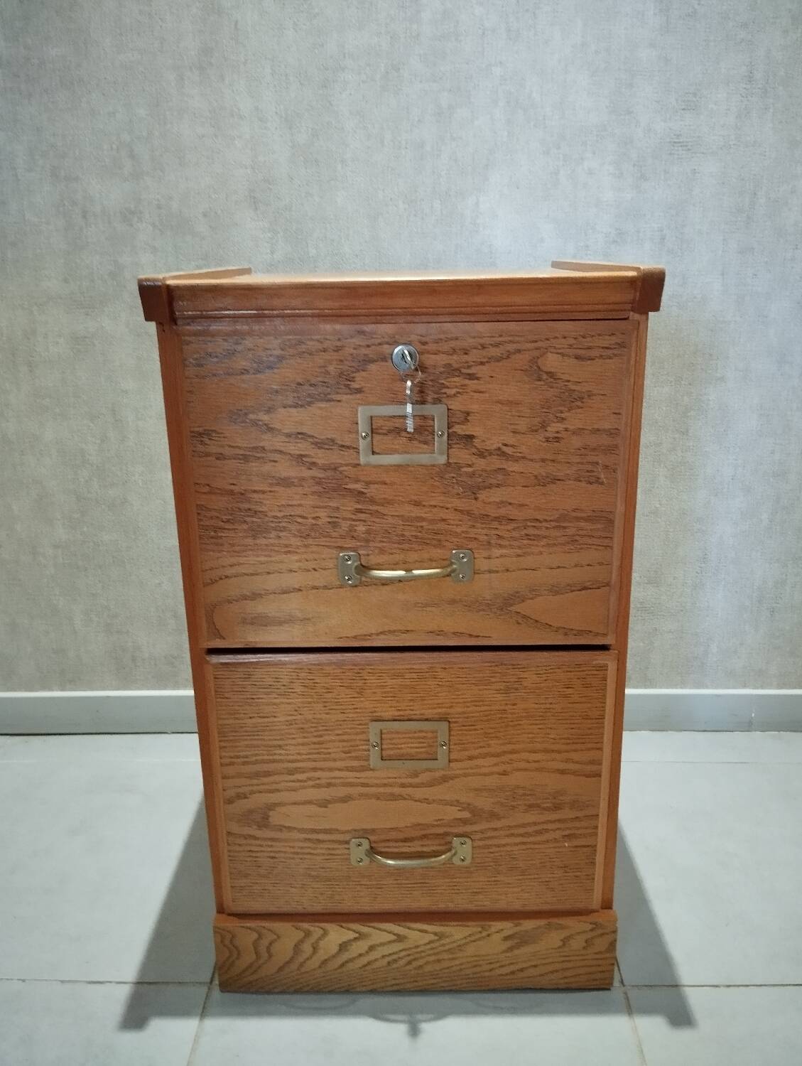 Wooden filing cabinet from the 1950s