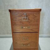 Wooden filing cabinet from the 1950s