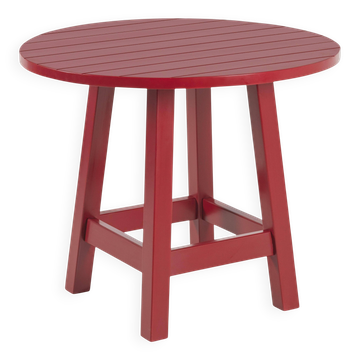 Contemporary artisanal round table from the Bacon collection.