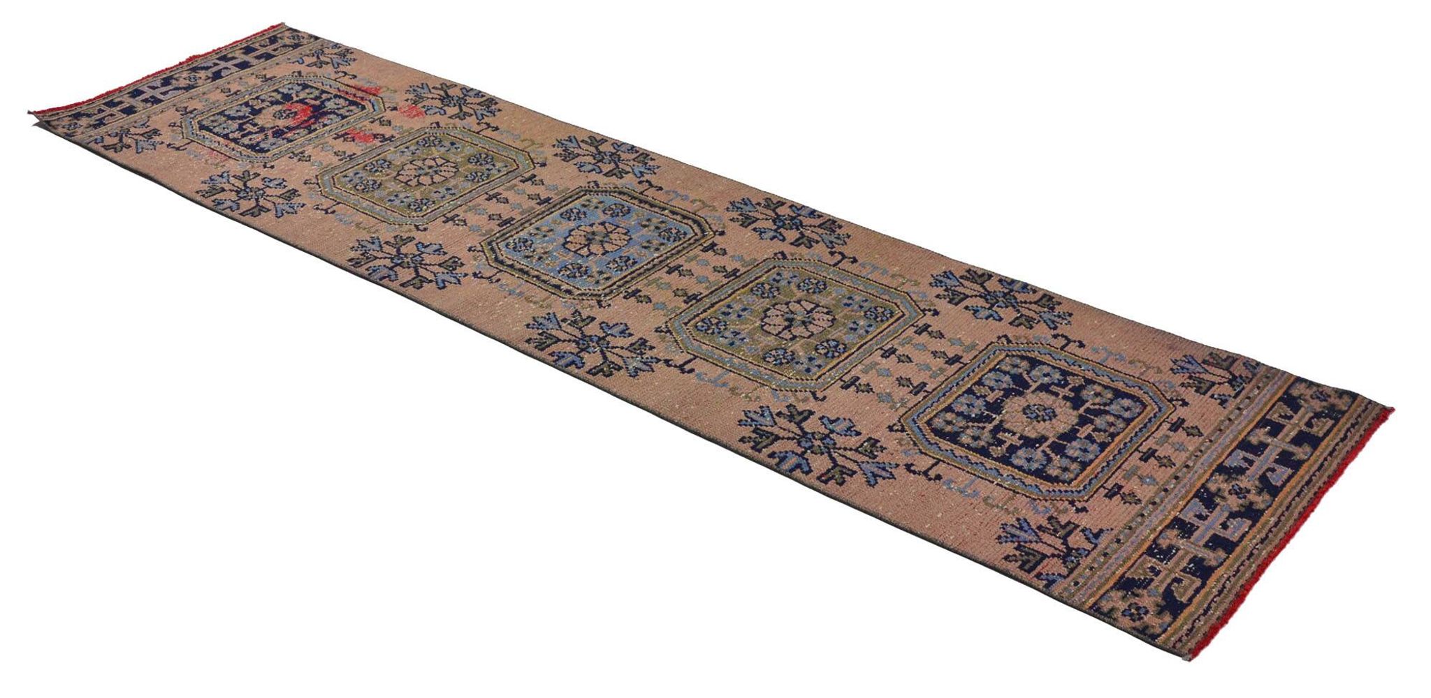 Tapis vintage turc unique tissé à la main - charme rustique vintage 330 x 84