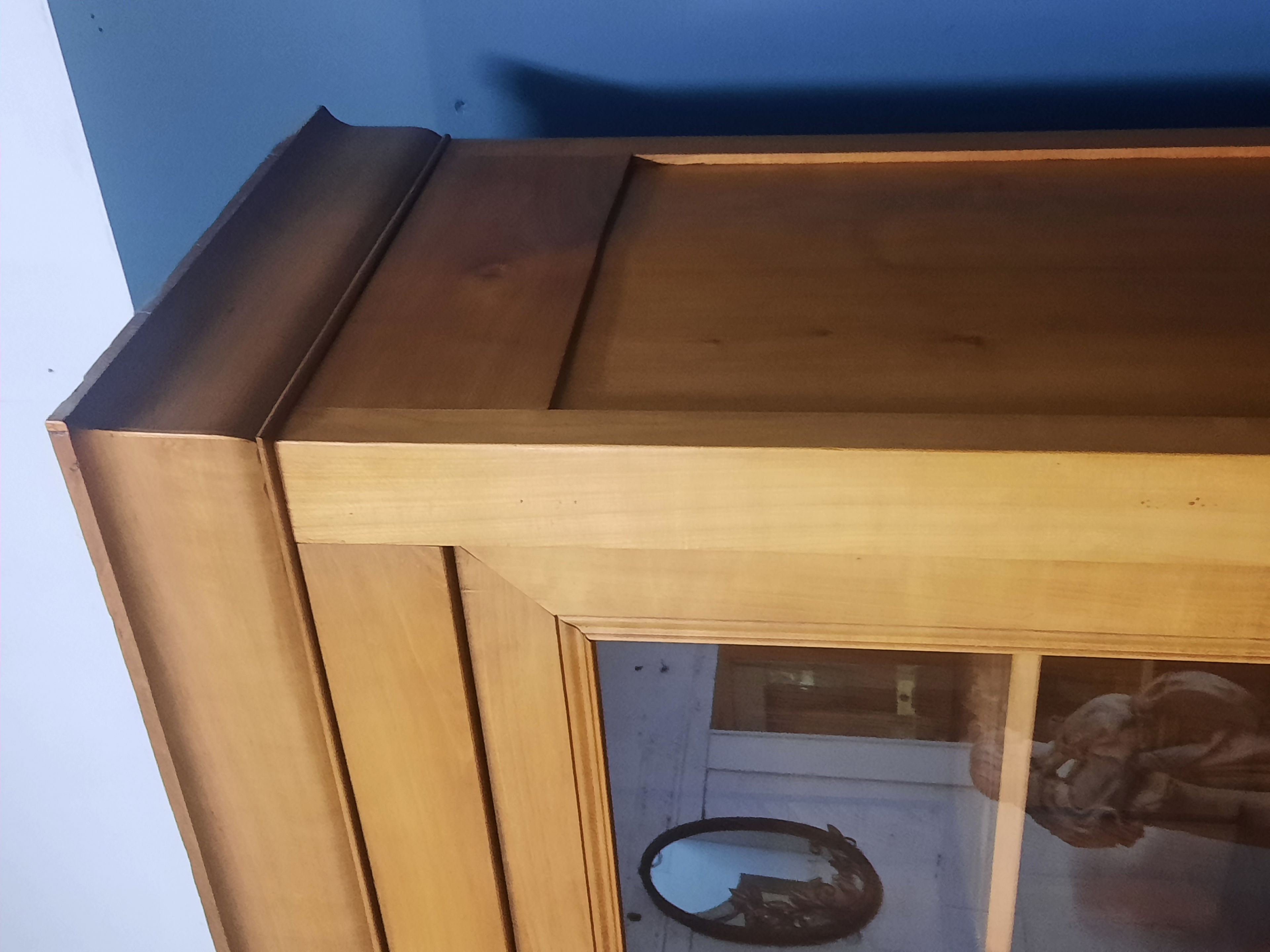 Louis Philippe style cherry wood bookcase