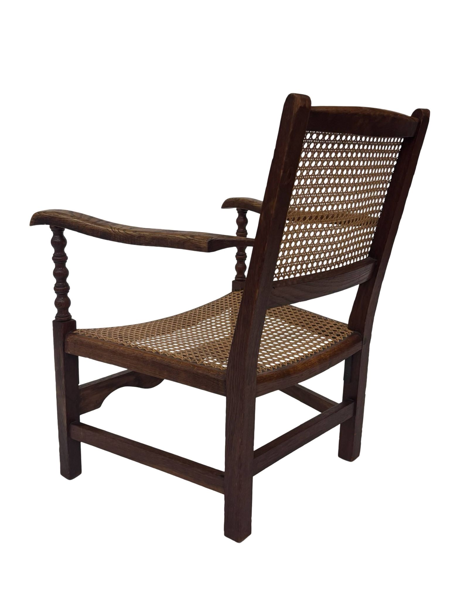 Art Deco easy chair minimalist oak wicker minimalist design