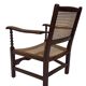 Art Deco easy chair minimalist oak wicker minimalist design