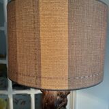 Brutalist wooden lamp