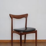 6 chairs skaï teck Bramin made in Denmark