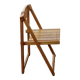 Chaise pliante vintage en pin