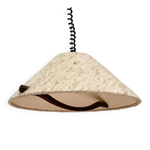 Suspension en bois et - laine milieu