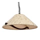 Wood and wool suspension from the mid-century, 1960s.