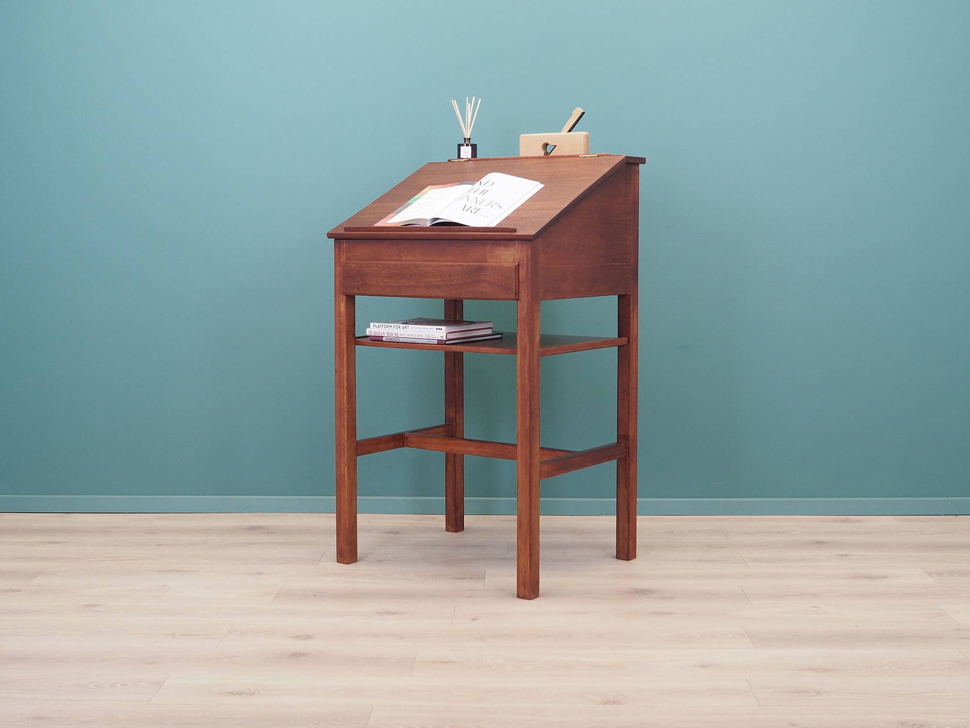 Mahogany secretary, Danish design, 1960s production: Denmark