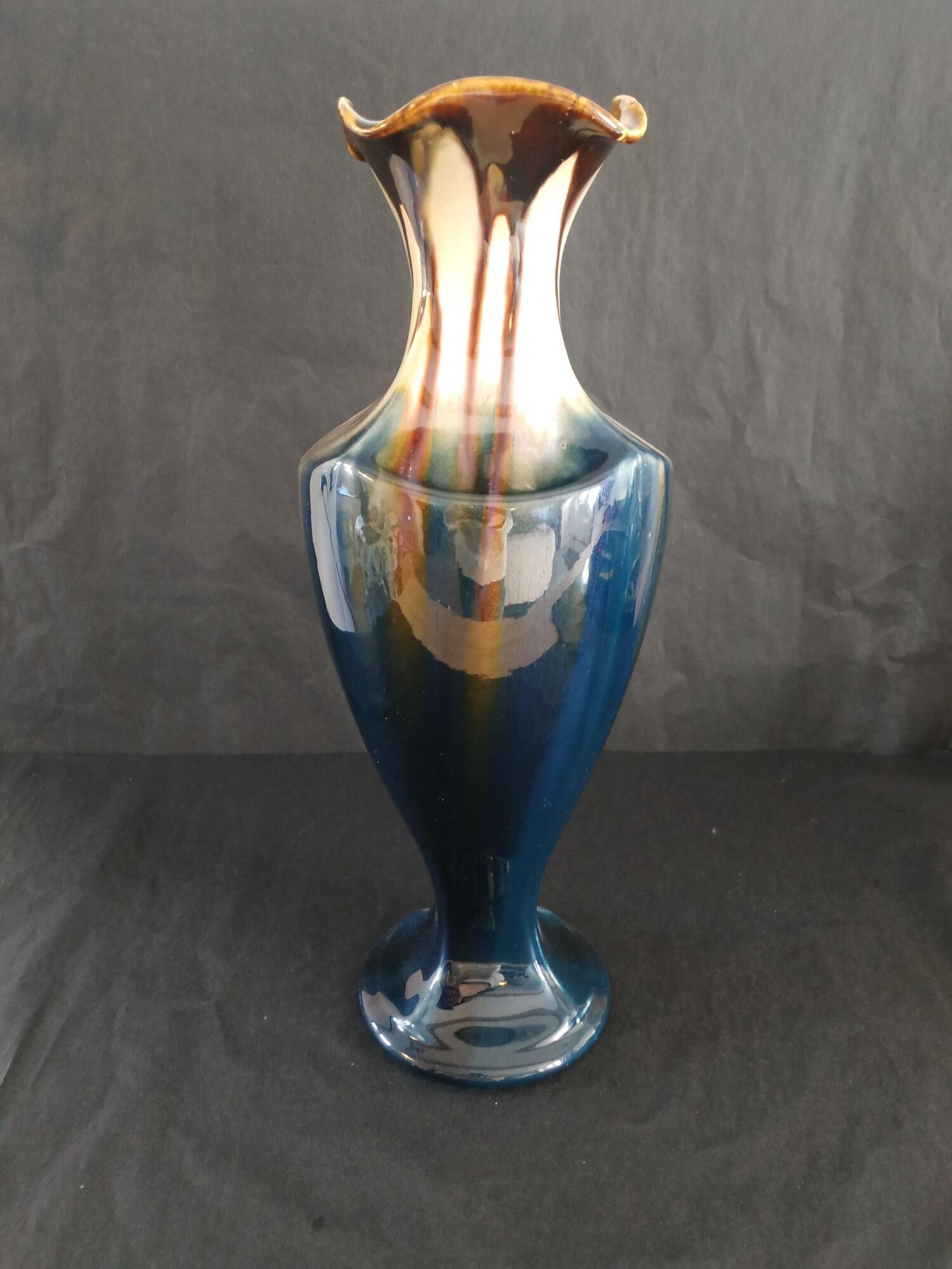 Enamelled vase Belgium