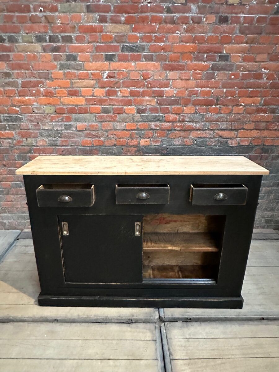 Early 20th century oak bar counter