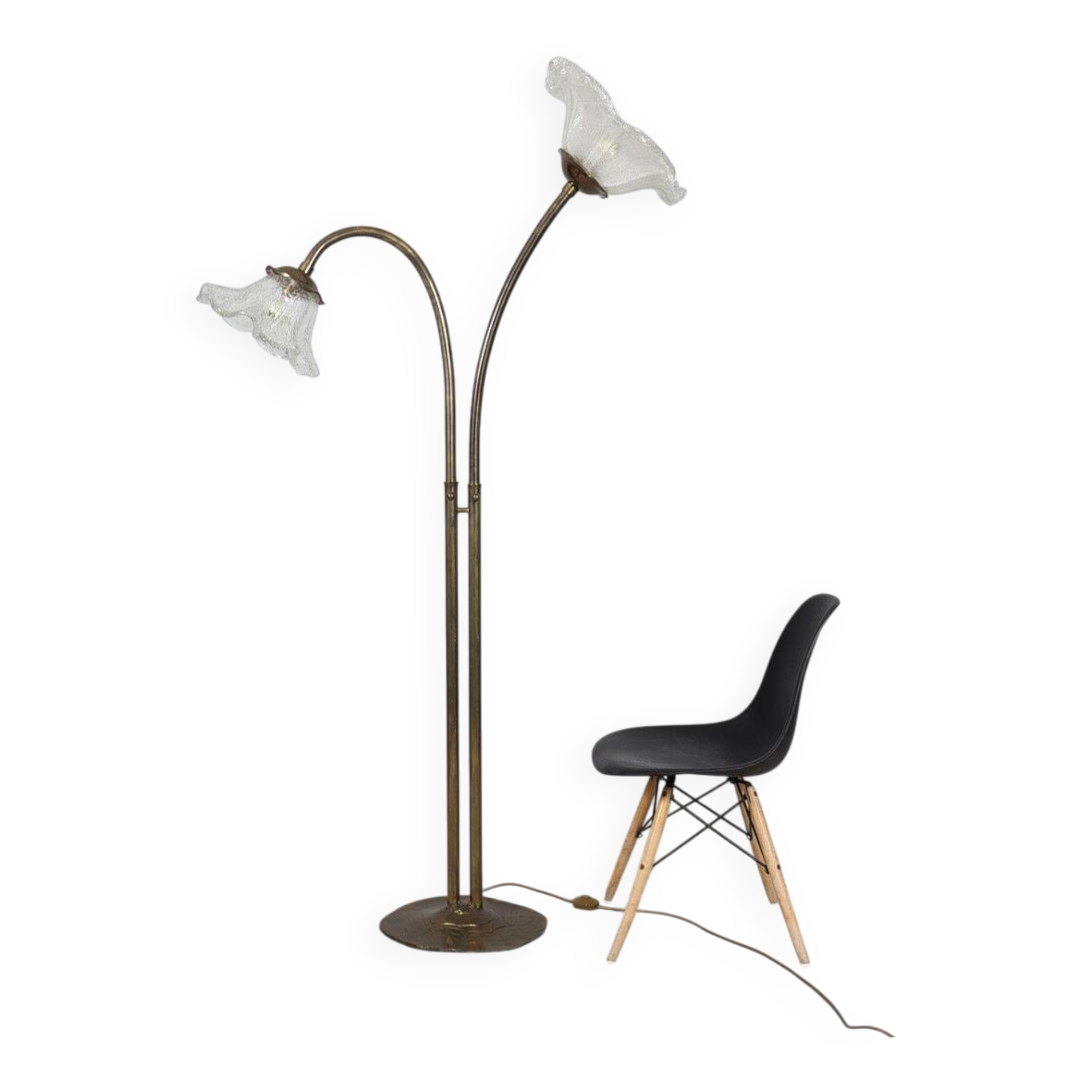 Lothar Klute. Attributed. Brutalist floor lamp by Lothar Klute, Germany, 1980s.