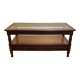 Wood and glass coffee table