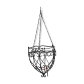 Jardinière suspension en fer forgé