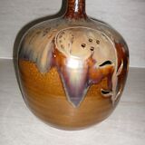 Vintage ceramic openwork ball lamp foot