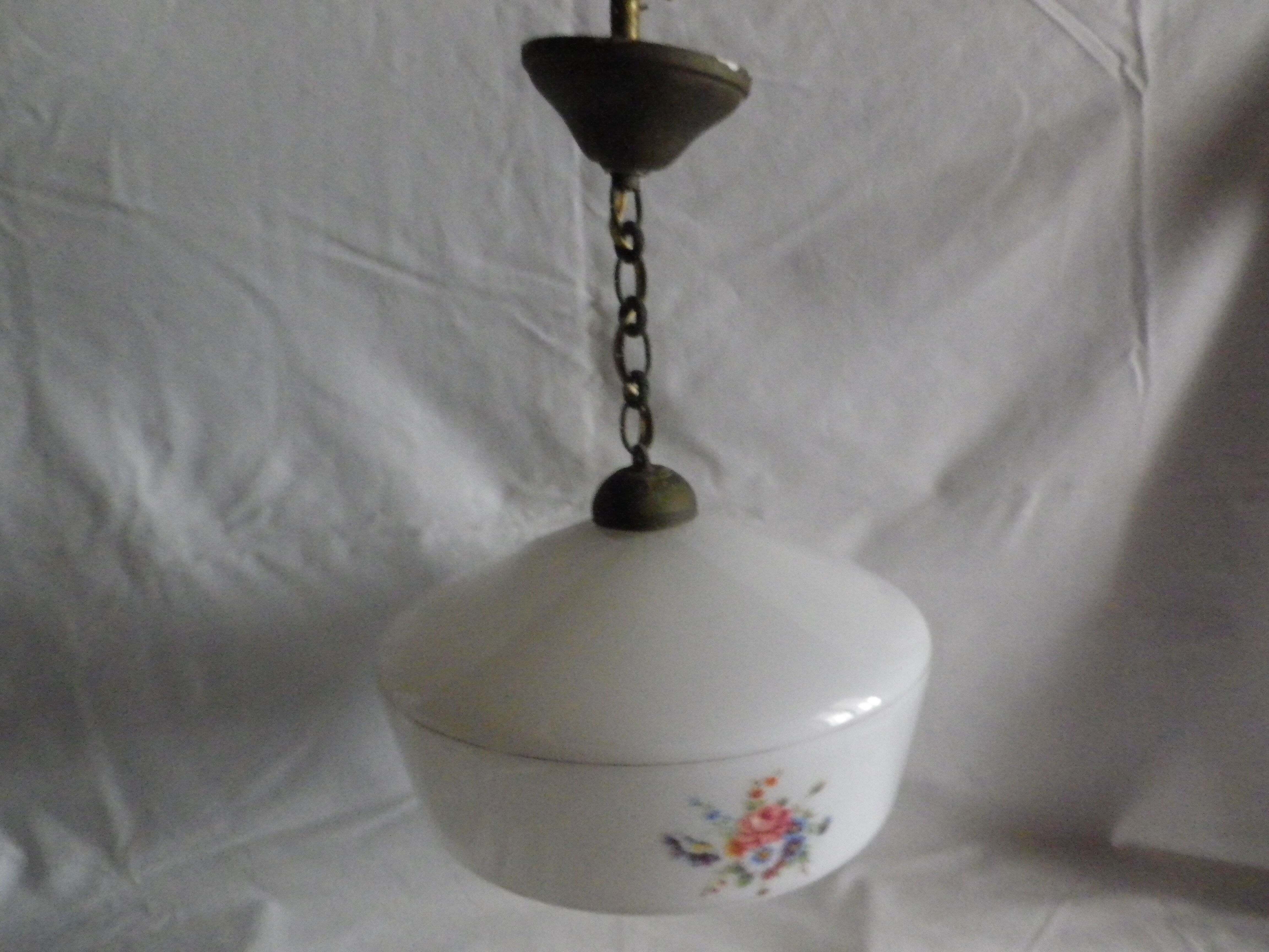 Opaline chandelier flower pattern