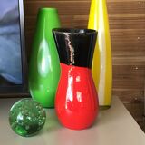 Graphic asymmetrical vintage vase