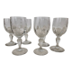 Set of 6 wine glasses Meisenthal model Emma