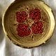 Set of six coasters with small plate