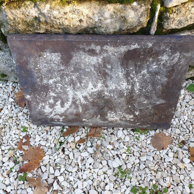 old enamelled street plaque