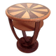 Art Deco 2-tiered pedestal table in purple rosewood, diameter 58.5 cm