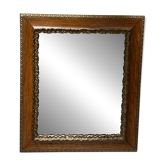 Miroir ancien en bois mouluré  54 x47 cm
