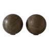 Pair of old petanque balls