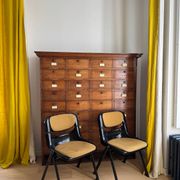 Black back chairs by G. Piretti & E. Ambas, Italy, 1980s