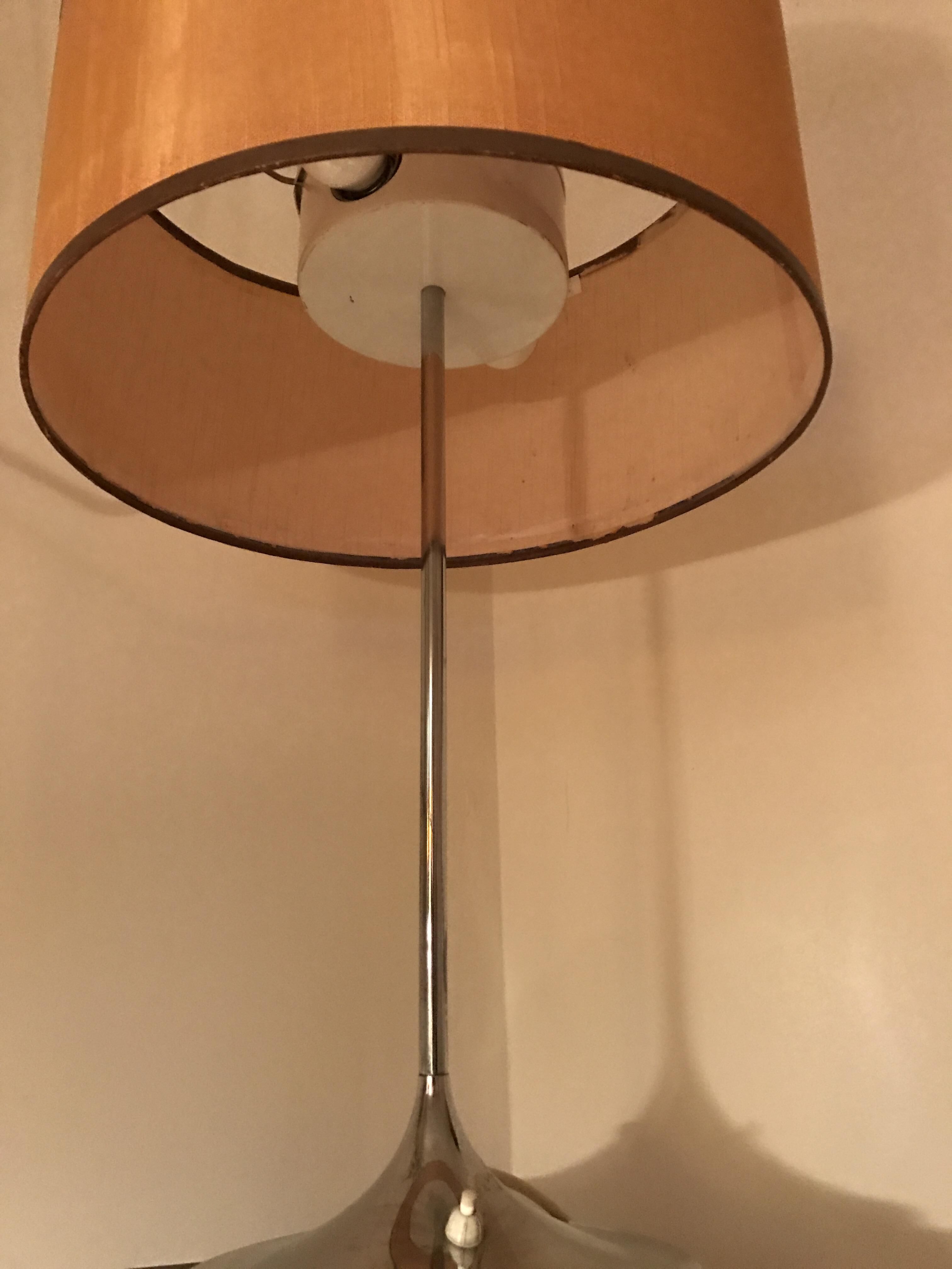 Lampe pied tulipe vintage années 70