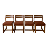 Set of 4 vintage elm chairs