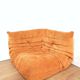 Togo corner armchair in "peach skin" by Michel Ducaroy for Ligne Roset