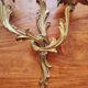 Pair of Louis XVI-style gilded bronze appliques