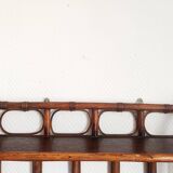 Vintage rattan wall shelf 1960