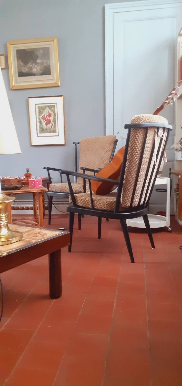 Pair of Baumann armchairs, 1960s