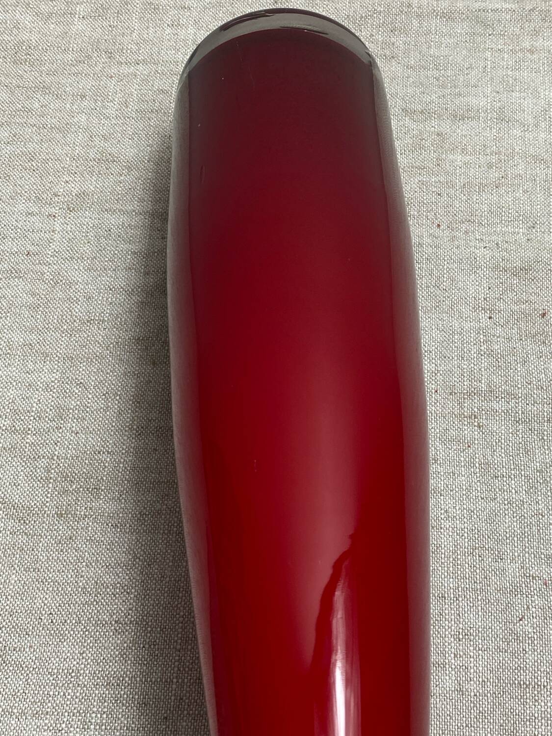 Grand vase, type soliflore, en verre multicouches