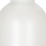 White sandblasted glass vase 29cm
