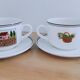 Cappuccino cups and saucers