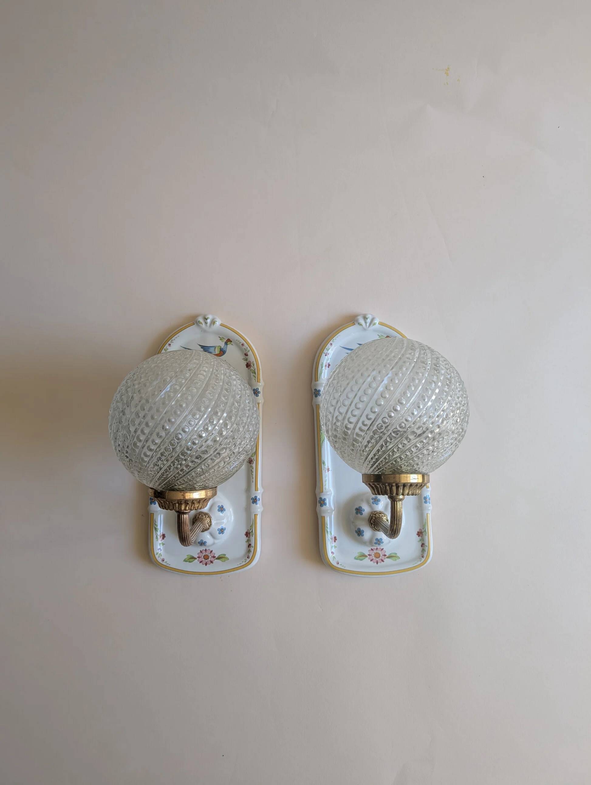 Ceramic wall lights