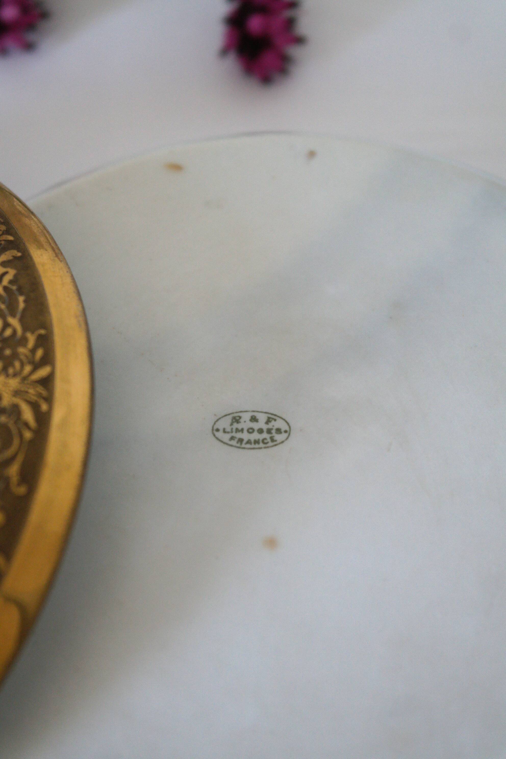 Limoges porcelain round box