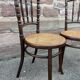 4 chaises bistrot café bois courbé vintage
