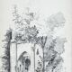 Landscape drawing: le viviers - the ruined tower - 49