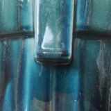 Iridescent Art Deco earthenware planter