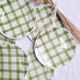Assiettes à dessert Moulin des Loups - Modèle Nappe vert