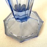 Vase ancien cornet bleu 27 cm