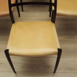 Set of six mahogany chairs, Danish design, 1960s, designer: Niels Otto Møller